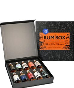 The Rum Box – Blue Edition Degustazione N.10 Bottiglie di Rum 5 cl – 1 kit