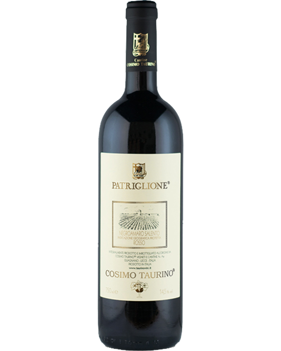 Cosimo Taurino, Patriglione – 2016 Salento IGT Negroamaro (Vino Rosso) – cl 75 x 1 bottiglia vetro