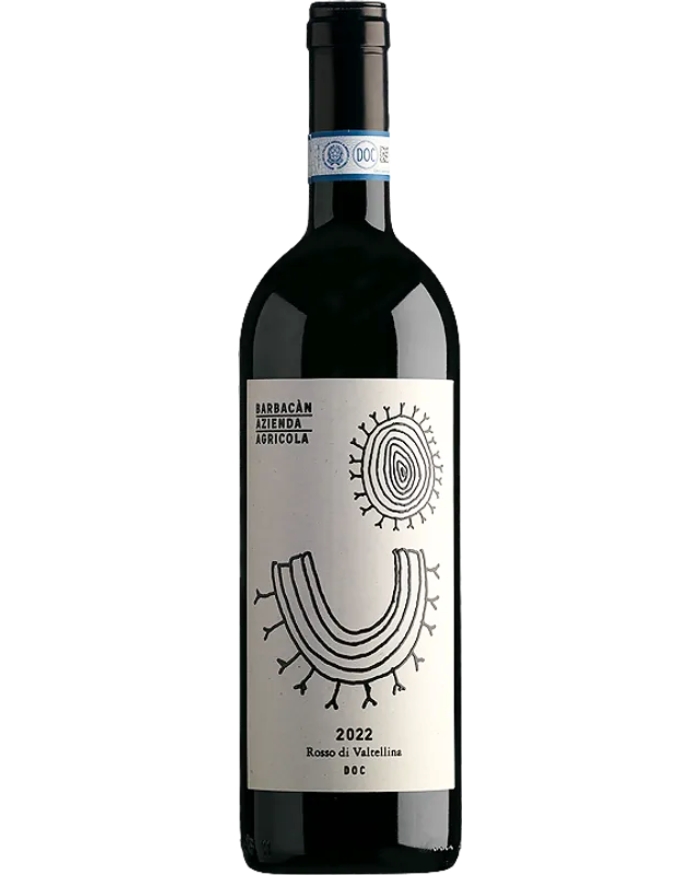 Barbacan, Rosso della Valtellina – 2022 Alpi Retiche IGT (Vino Rosso) – cl 75 x 1 bottiglia vetro