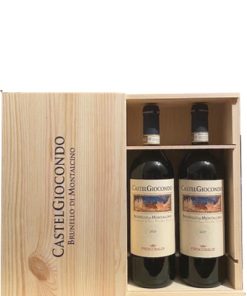 Frescobaldi, Castelgiocondo 2018 – 2019 Brunello di Montalcino DOCG, Cassetta Regalo Verticale – cl 75 x 2 bottiglia vetro