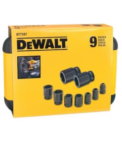 Dewalt set 8 chiavi a bussola esagonale rinforzate bussole 1/2″ per avvitatore ad impulsi