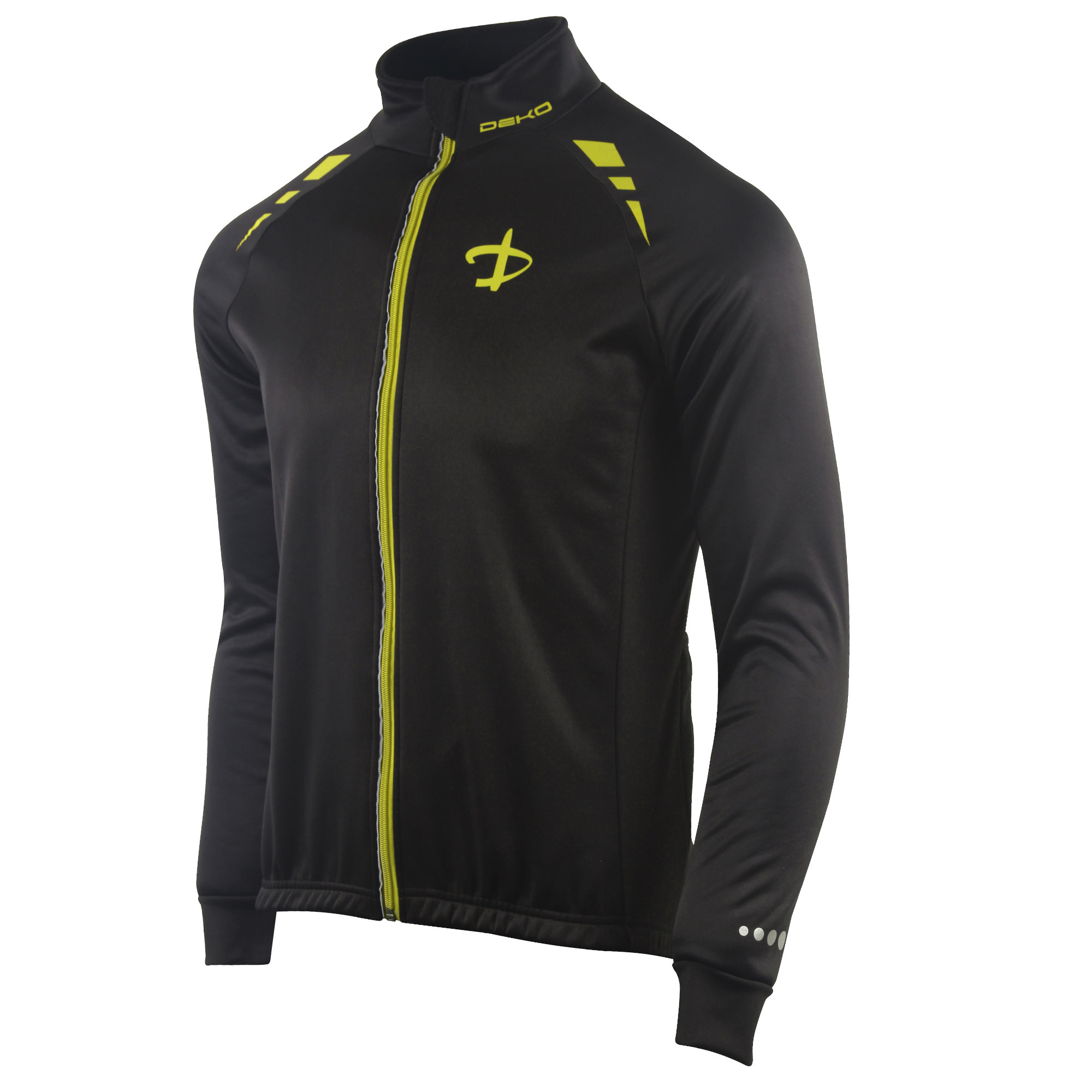 Deko Sports Giacca New Fit Nero/Giallo