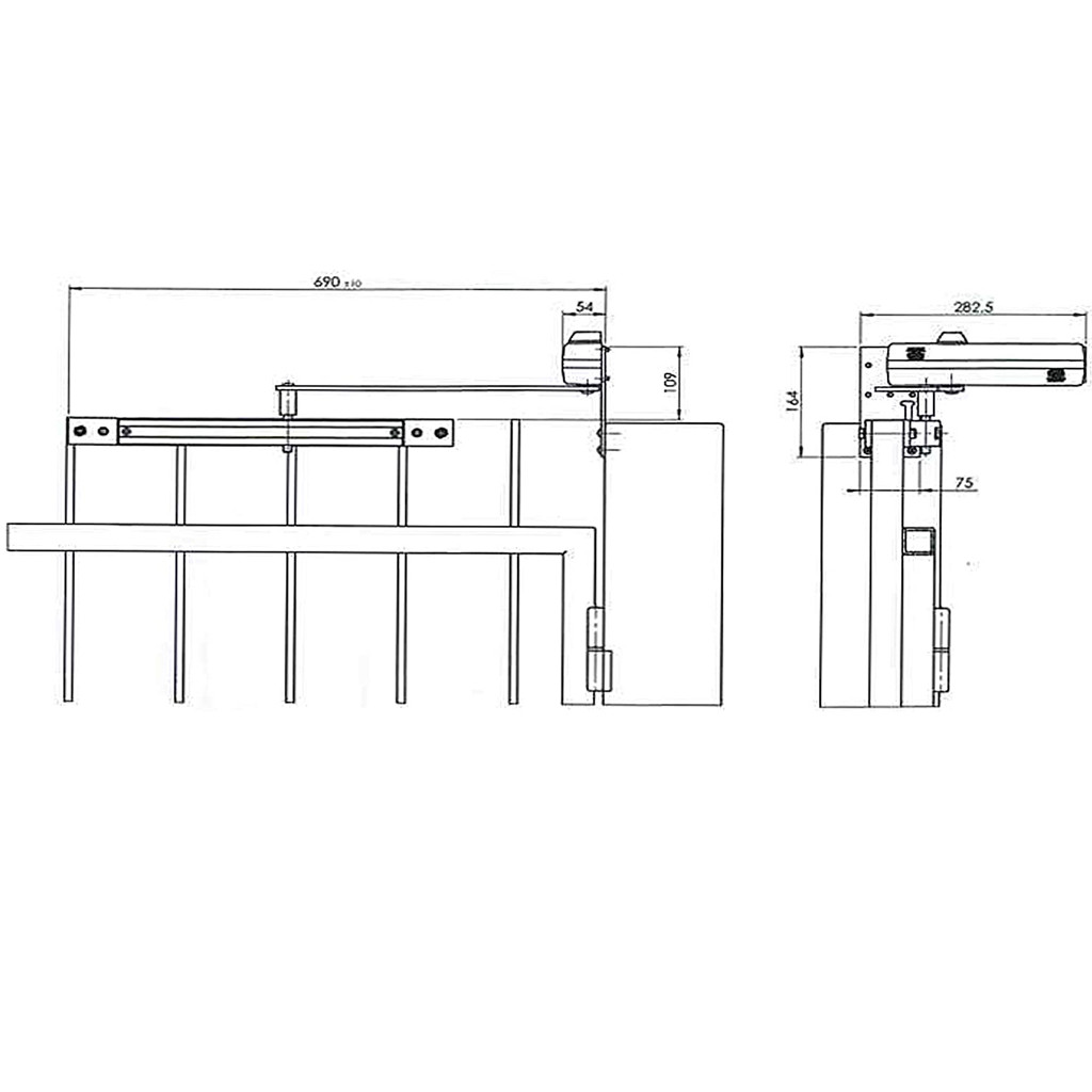 ASSA ABLOY Chiudicancello MAB 620G BIANCO - immagine 2