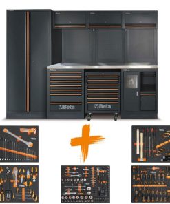 Beta C45PRO 2.0 X/268UT Arredo officina Piano Acciaio 615mm con 268 Utensili – 045009158