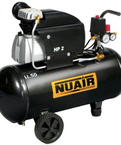 Compressore Aria 50 Litri NUAIR FNA Pressione 8 BAR Potenza 2 Hp Monofase 230V Portata 222 litri/minuto modello FC2/50