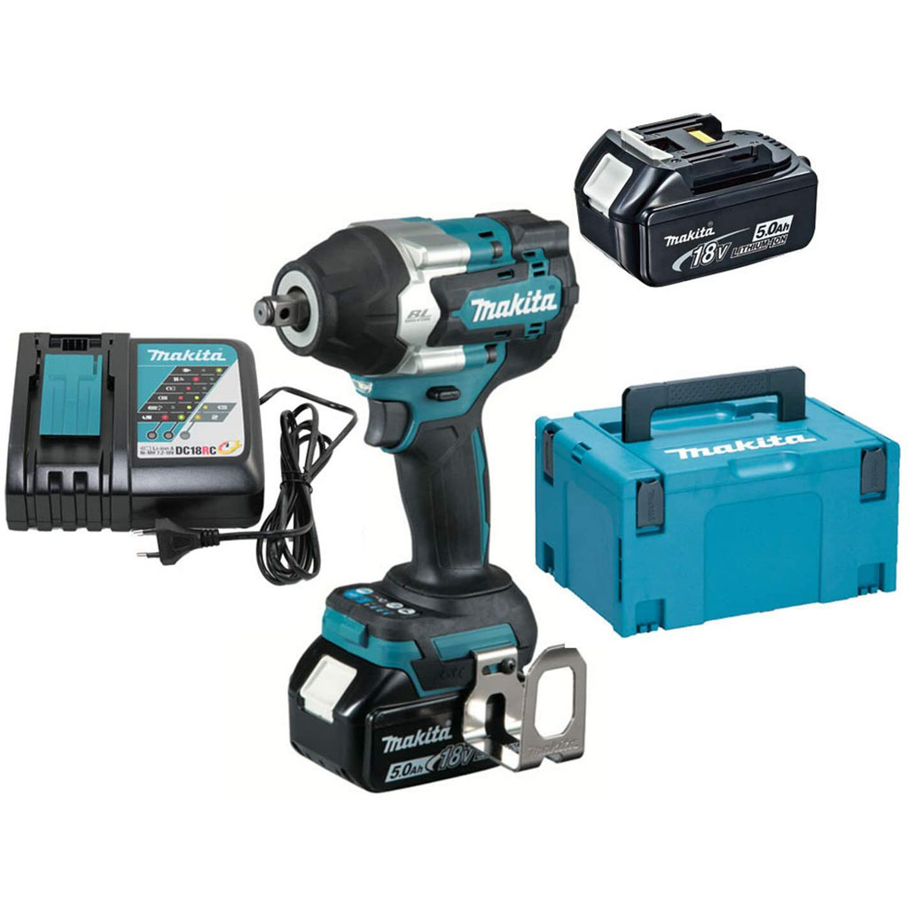 Makita DTW700RTJ Avvitatore ad impulsi 1/2″ Brushless 18V 700 Nm – con batteria