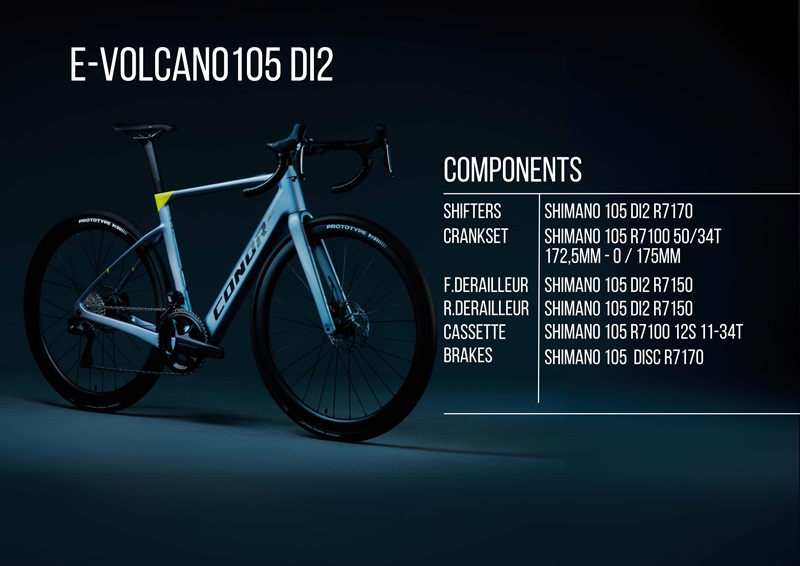 Bici E-Volcano Conor WRC 2x12V - immagine 2