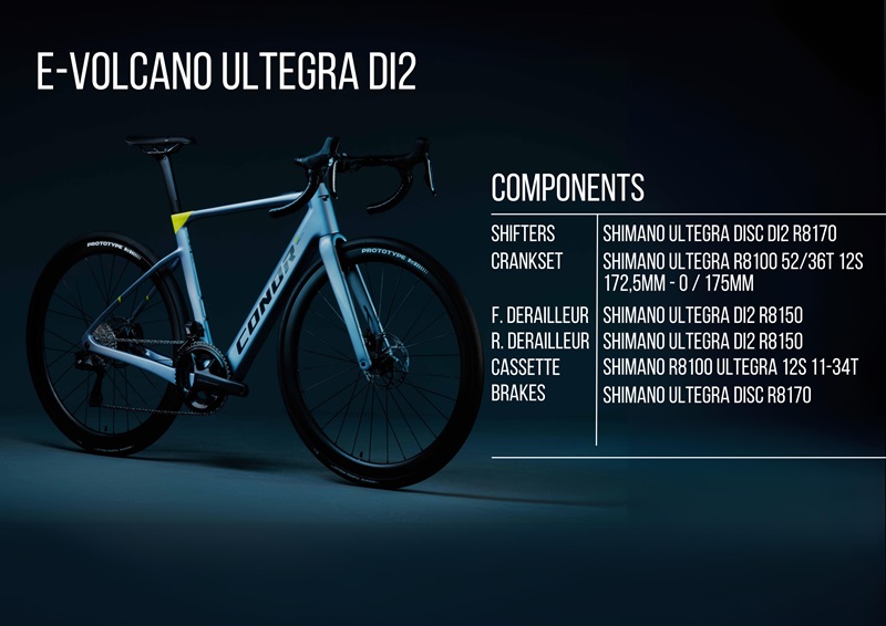 Bici E-Volcano Conor WRC 2x12V - immagine 3