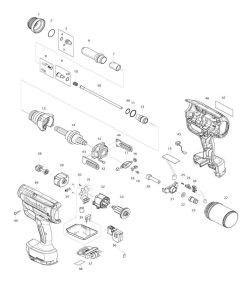 Makita 232586-8 Rif.10 Molla compressione per DRV250