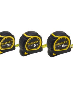 Flessometro Metro a Nastro Professionale STANLEY 3m 5m 8m modello TYLON in ABS Antiscivolo