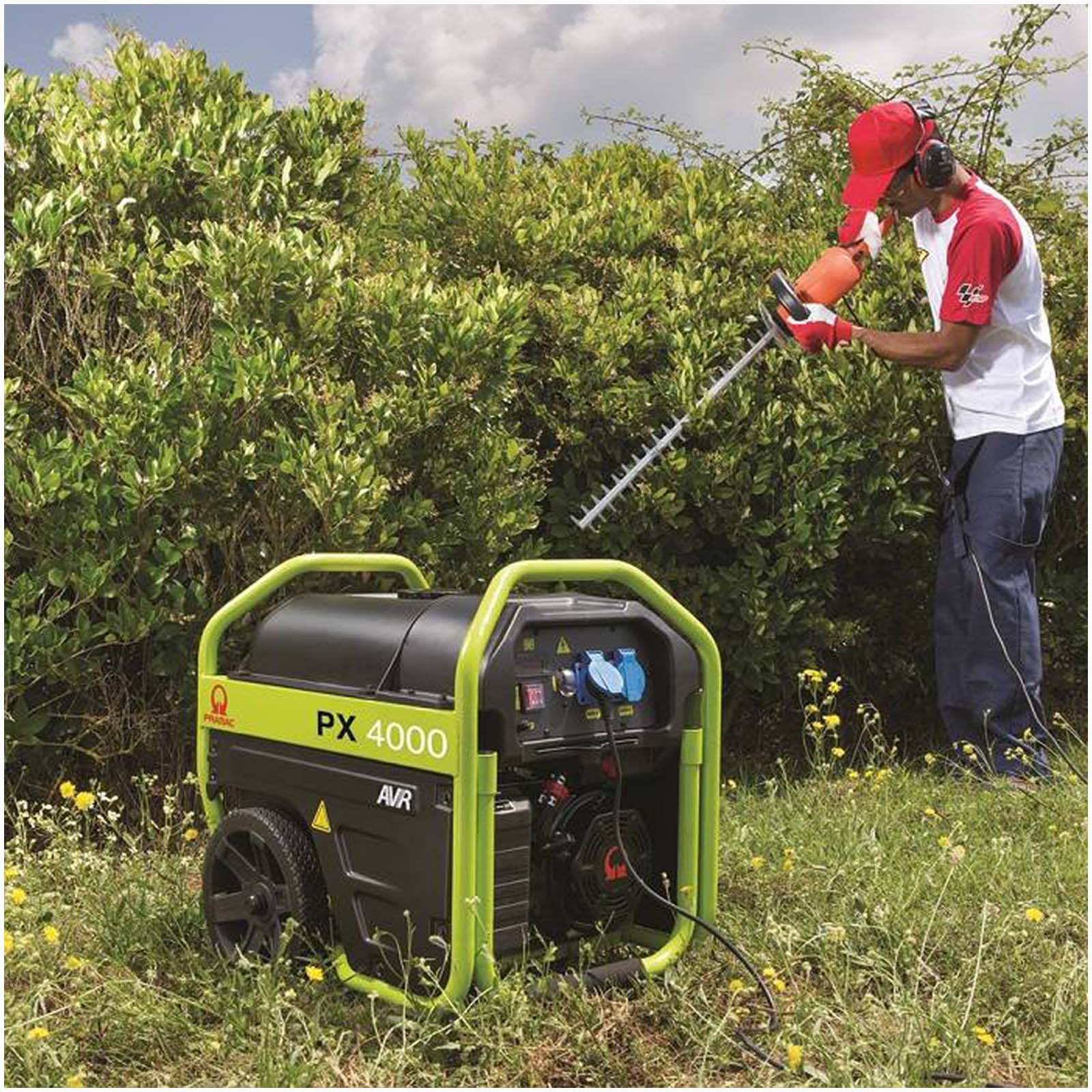 Generatore di Corrente Portatile 2.7 kW Monofase PRAMAC Motore STAGE V Carrellato con Ruote Display e AVR modello PX4000 - immagine 9