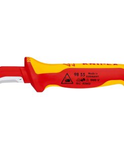 Knipex 98 55 Coltello spelacavi con pattino di guida