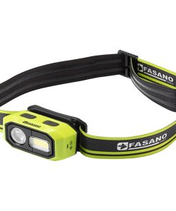 Lampada da Testa Frontale a Doppio LED FASANO TOOLS con Sensore Contactless Ricaricabile USB FG 213/L480