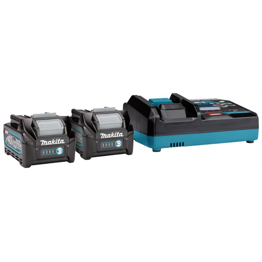 Makita 191J81-6 Kit Energy 2pz BL4025 40V 2,5Ah + Caricabatterie singolo rapido DC40RA - immagine 3