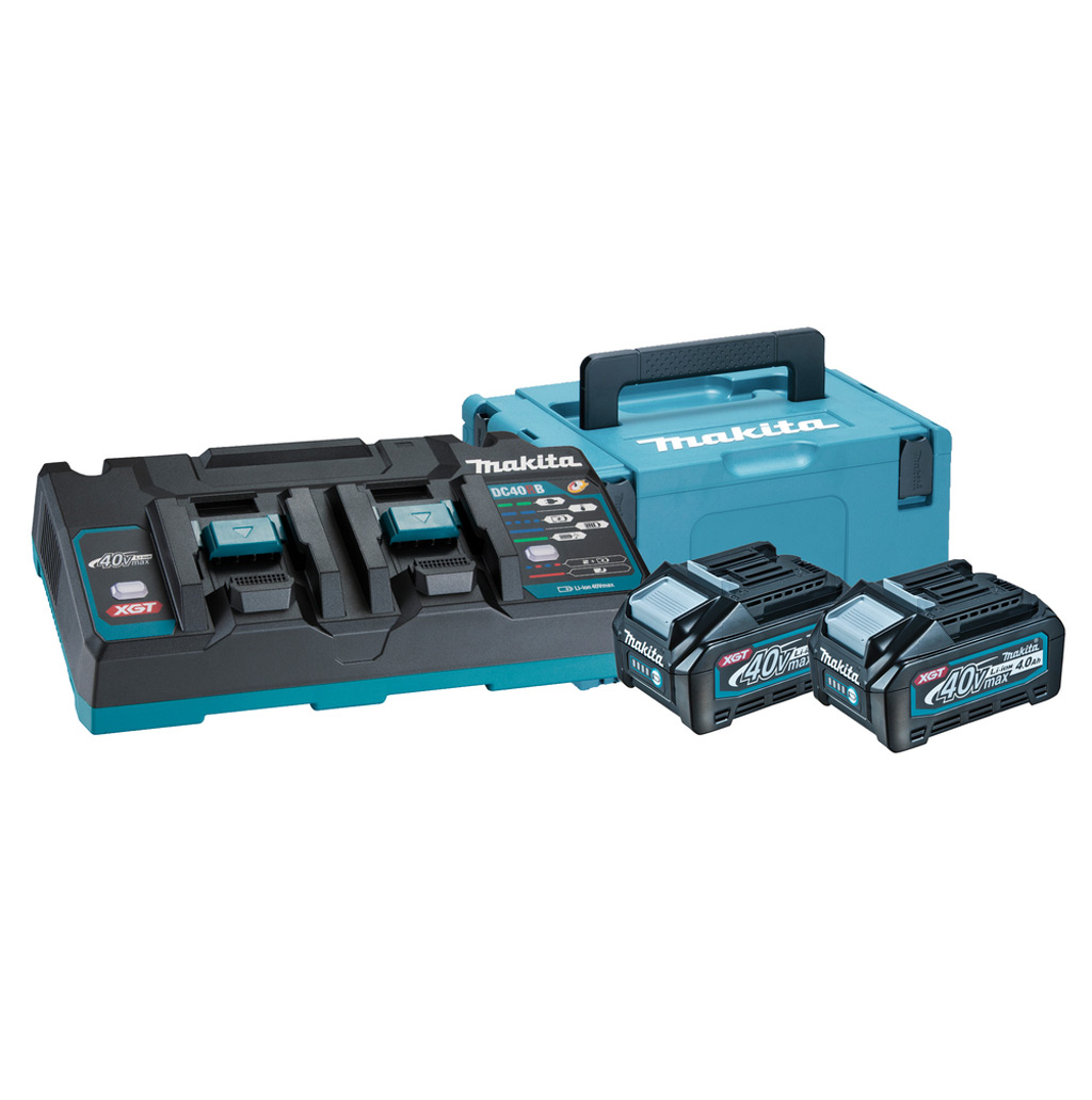 Makita 191U00-8 Kit Energy 2pz BL4040 40V 4,0Ah + Caricabatterie Doppio DC40RB