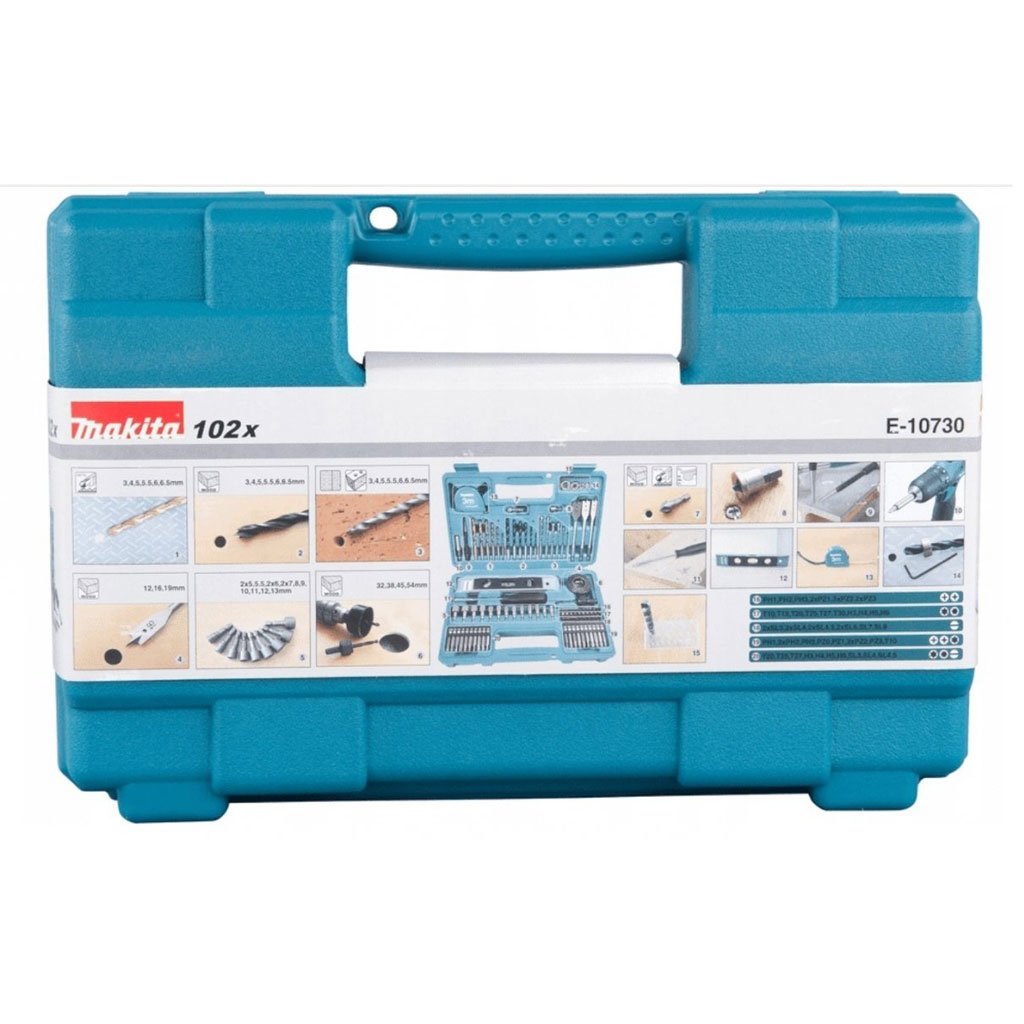 Makita E-10730 Valigetta con accessori 102 Pezzi - immagine 2