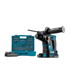 Makita HR166DSAE1 Tassellatore 12V Sds-Plus Brushless + 66 Accessori