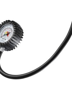 Manometro Ø60mm Controllo Pressione Pneumatici ANI 0÷12 bar 0÷170 psi Tubo 400mm