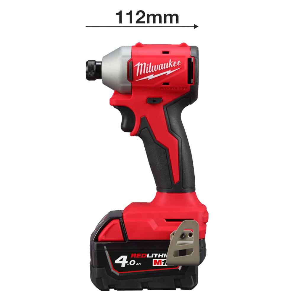 Milwaukee M18 BLIDRC-402C Avvitatore ad impulsi 1/4˝ Brushless M18 Singola Velocità – 4933492840 - immagine 3