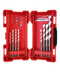 Milwaukee Set Punte Multimateriale 8 Pezzi Shockwave TCT – 4932471112