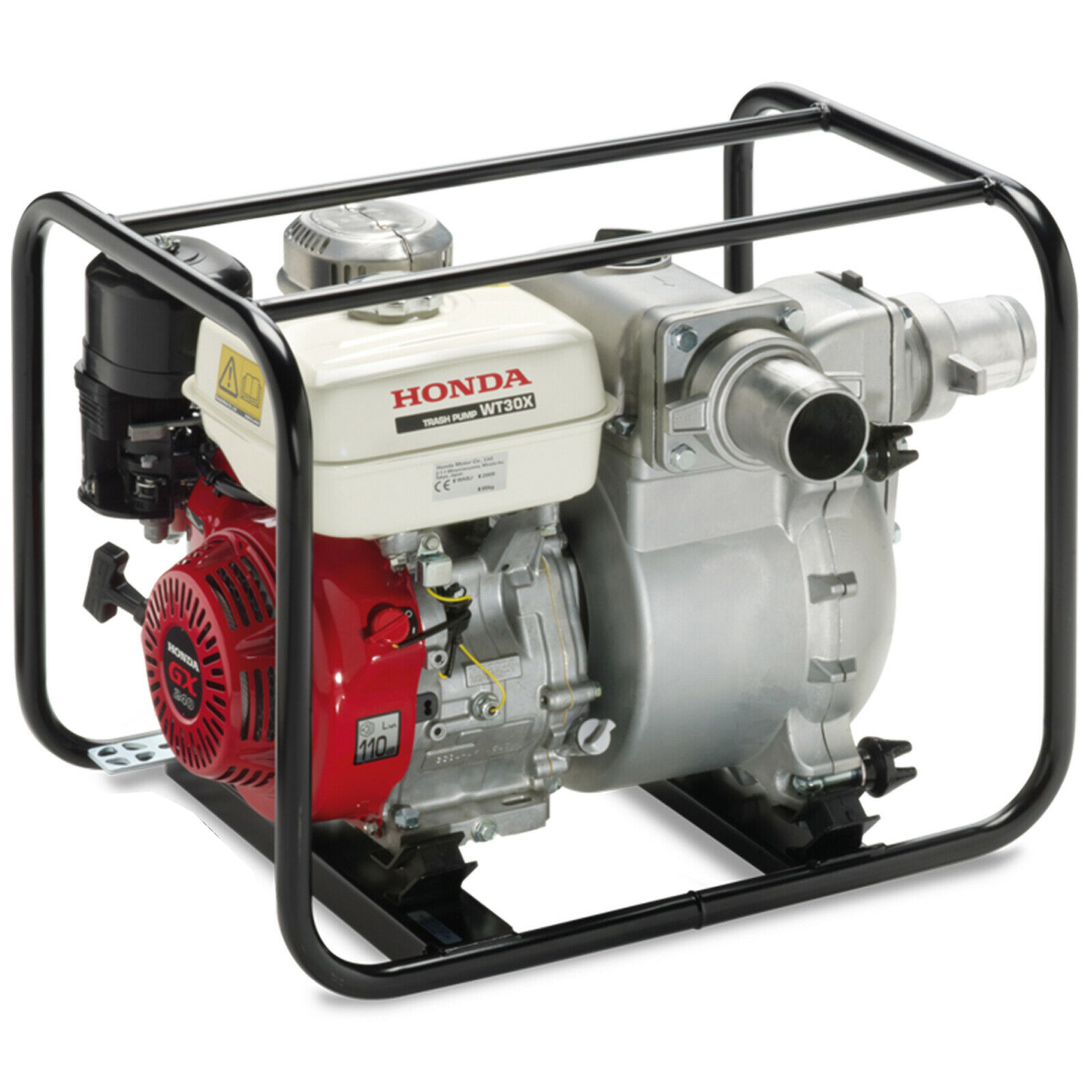 Motopompa Portatile a Scoppio 4 Tempi a Benzina HONDA Acque Nere ad Alta Prevalenza 25m 6,3kW Autoadescante WT 30 X