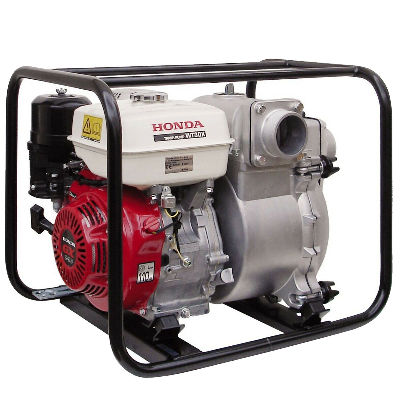 Motopompa Portatile a Scoppio 4 Tempi a Benzina HONDA Acque Nere ad Alta Prevalenza 25m 6,3kW Autoadescante WT 30 X - immagine 2