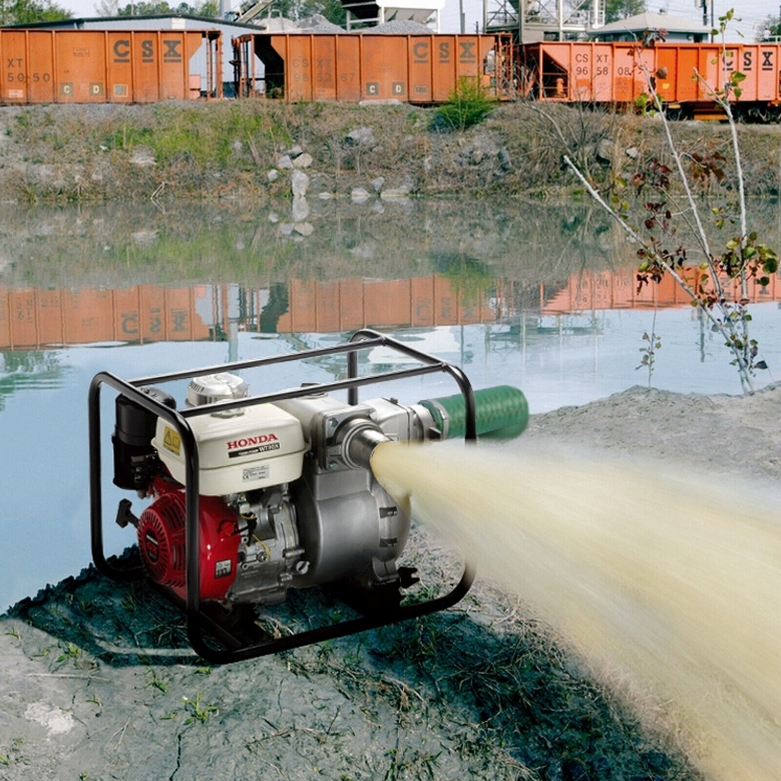 Motopompa Portatile a Scoppio 4 Tempi a Benzina HONDA Acque Nere ad Alta Prevalenza 25m 6,3kW Autoadescante WT 30 X - immagine 7