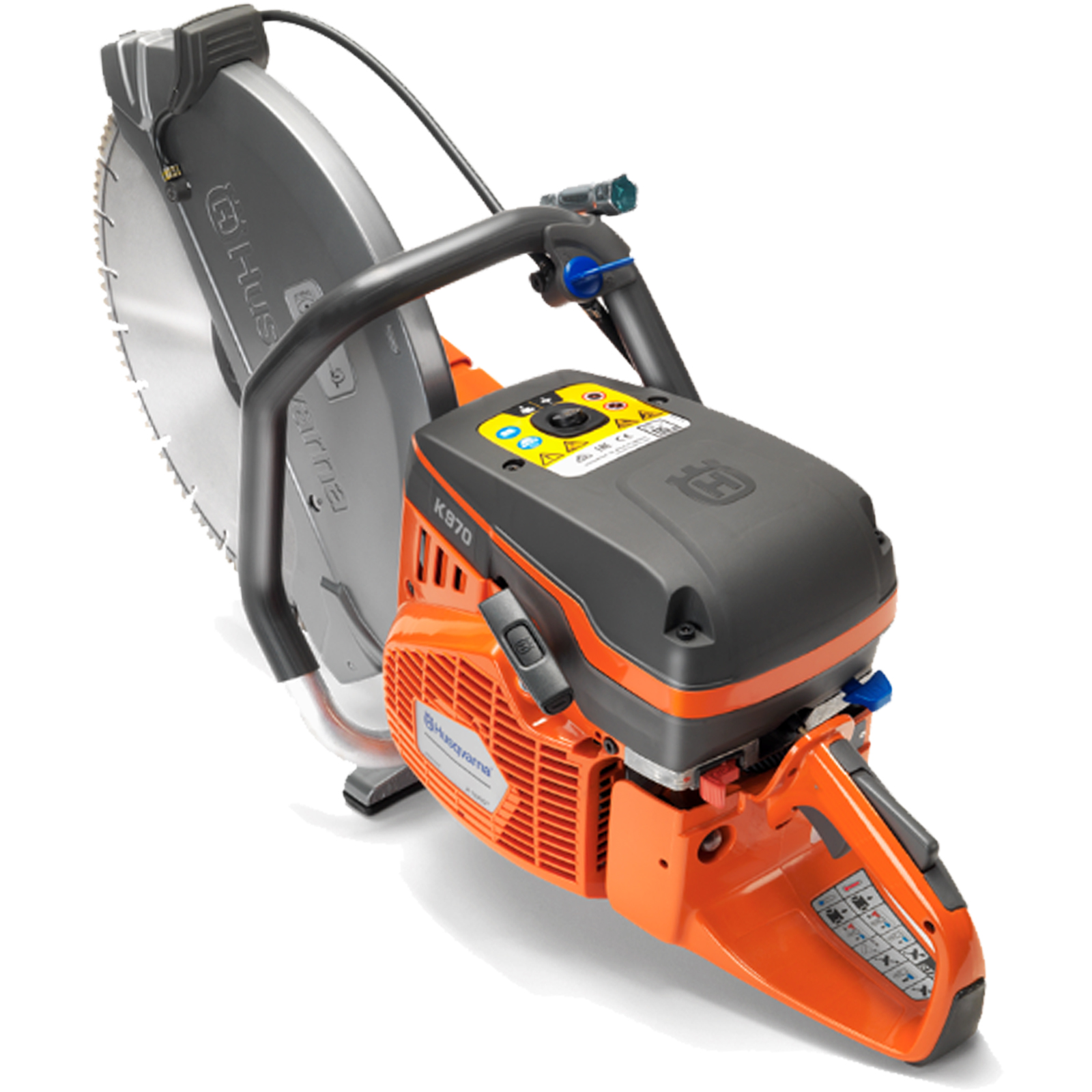 Mototroncatrice a Scoppio HUSQVARNA Benzina Potenza 4,8Kw Disco 350mm Serie K 970 16″ - immagine 9