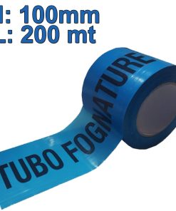Nastro Segnaletico Segnalazione TUBO FOGNATURE Cantiere Stradale Lavori in Corso