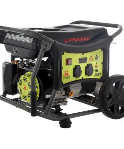 Generatore di Corrente Monofase 3,0 kW PRAMAC Avviamento Elettrico Motore 4 Tempi a Benzina AVR Portatile Carrellato WX3200E