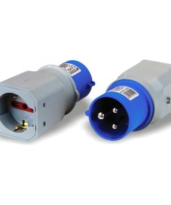 Presa Adattatore Spina Industriale CEE 2x16A+T Monofase FRIGGERI Presa Schuko Bipasso Domestica Uso Temporaneo IP20 articolo FR-17022