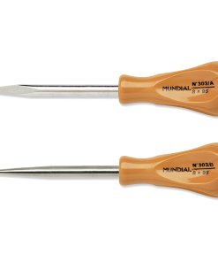 Punteruolo Spuntone MUNDIAL Punta Quadra e Tonda in Acciaio Cr-V Impugnatura in Acetato serie 303