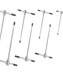 Serie 7 Chiavi Esagonali a T FERVI con Asta Scorrevole Set Kit in Acciaio Cr-V 0400