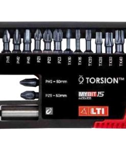 Assortimento 15 Inserti Bit per Avvitatura LTI KRINO Avvitatore Impulsi Croce PH, PZ, Torx Portainserti Magnetico articolo MYBIT15 TORSION®