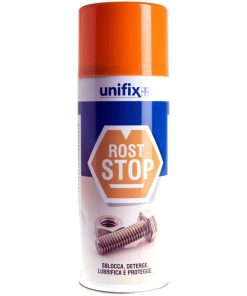 Spray Sbloccante UNIFIX Lubrificante Protettivo Anticorrosivo in Bomboletta da 400ml ROST STOP