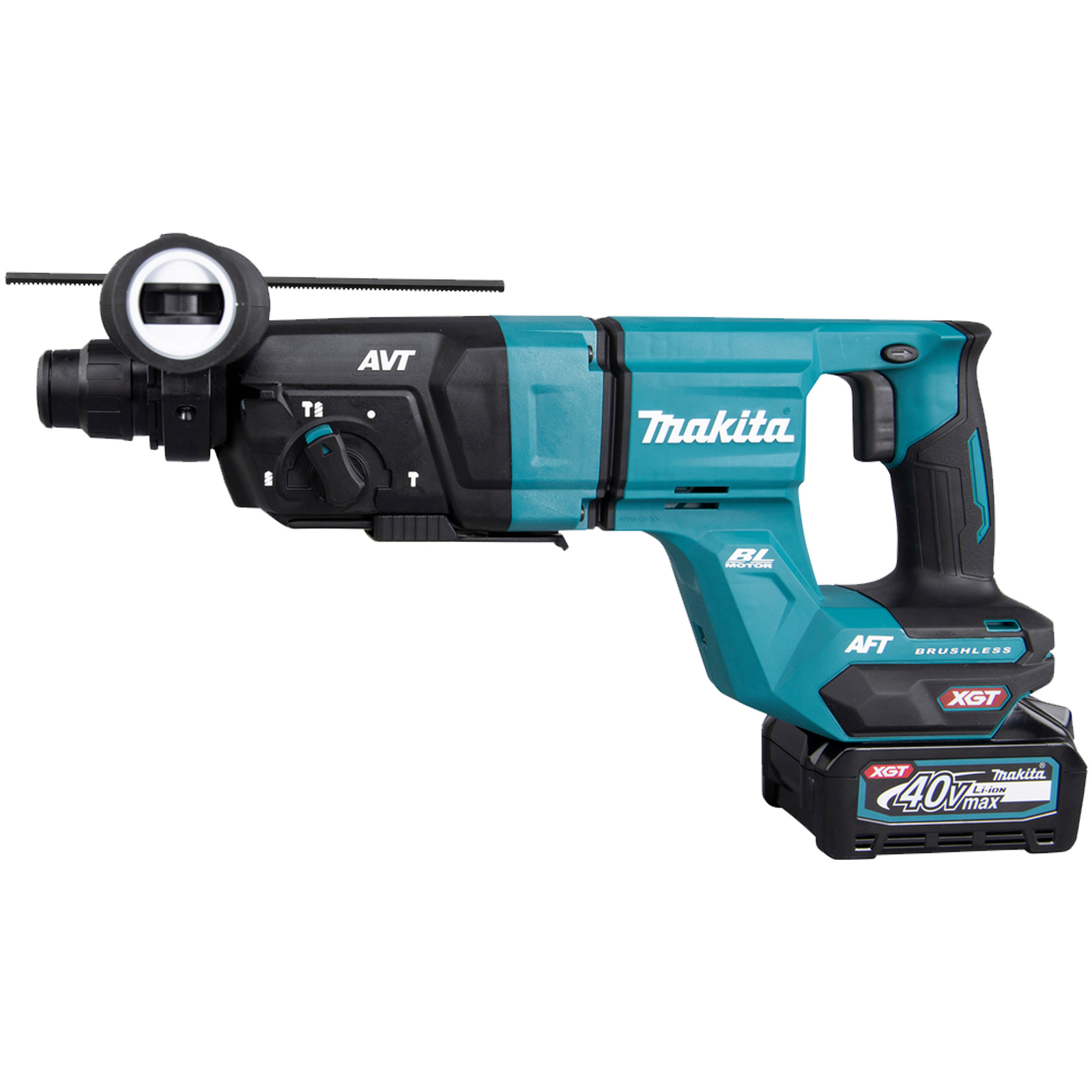 Trapano Tassellatore a Batteria 40V MAKITA Impatto 3.0 Joule SDS-Plus 2 Batterie 4.0Ah Kit Accessori HR007GM201 - immagine 5