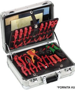 Valigia Porta Utensili in Alluminio FERVI Fornita VUOTA Senza Attrezzi Cassetta Valigetta articolo 0680 – 0681