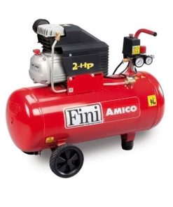 COMPRESSORE ARIA 50 LT litri FINI AMICO 50 8 BAR 2 HP MK2400 CARRELLATO