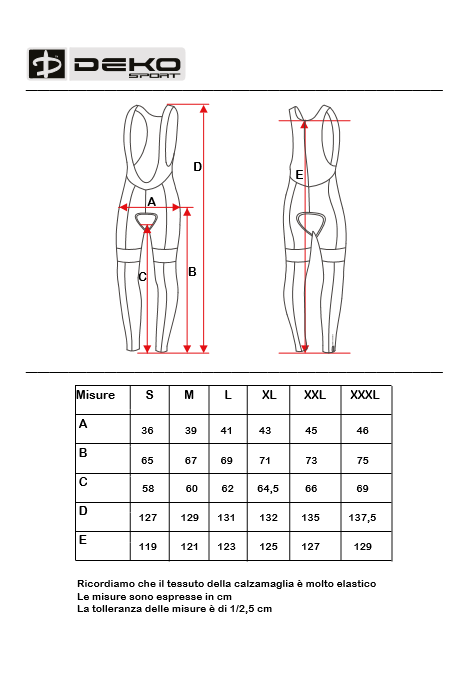 Deko Sports Calzamaglia Leader Gel Nero/Verde Fluo - immagine 3