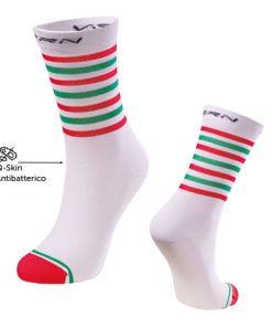 Calzini BRN Stripes Italia-Bianco