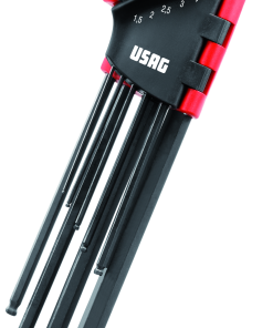 SERIE SET KIT CHIAVI ESAGONALI A SNODO SNODATE 9 PZ EXTRA LUNGHE USAG 280 XLTS/S9