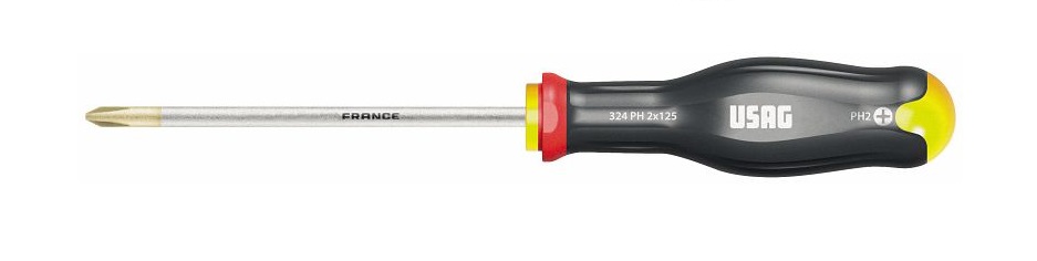 USAG 324 SH8 SERIE SET KIT 8 GIRAVITI PROFESSIONALI CACCIAVITI A CROCE E TAGLIO - immagine 4