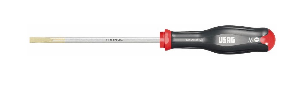 USAG 324 SH8 SERIE SET KIT 8 GIRAVITI PROFESSIONALI CACCIAVITI A CROCE E TAGLIO - immagine 6