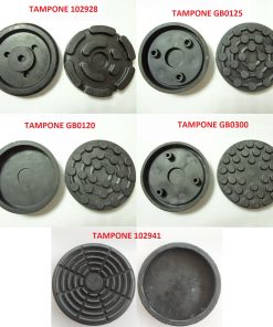 LAGOS TAMPONE TAMPONI A CUFFIA IN GOMMA PER PONTE ELEVATORE SOLLEVATORE