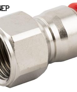 AIGNEP RACCORDO ARIA COMPRESSA FILETTATO FEMMINA DIRITTO INNESTO RAPIDO 50030