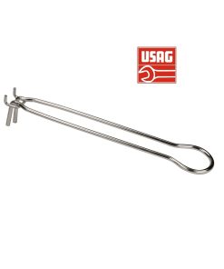 USAG 571 GC GANCI GANCIO IN ACCIAIO PER PANNELLI PORTA ATTREZZI UTENSILI 20X250